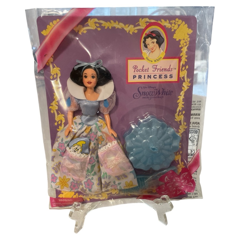 Vintage Mattle Disney Snow White Pocket Friends Princess 1997 New Old Stock